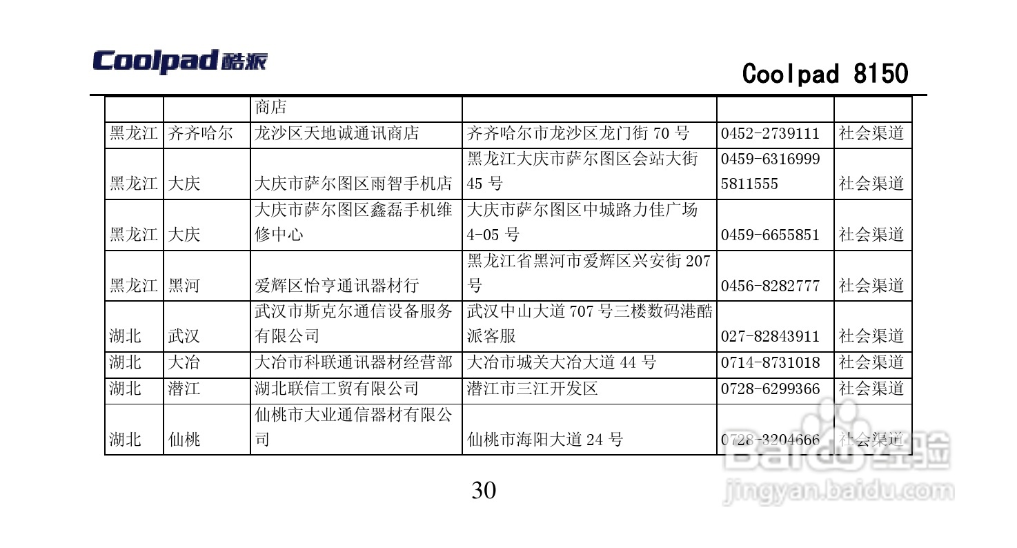 酷派 Coolpad 8150手机说明书:[8]