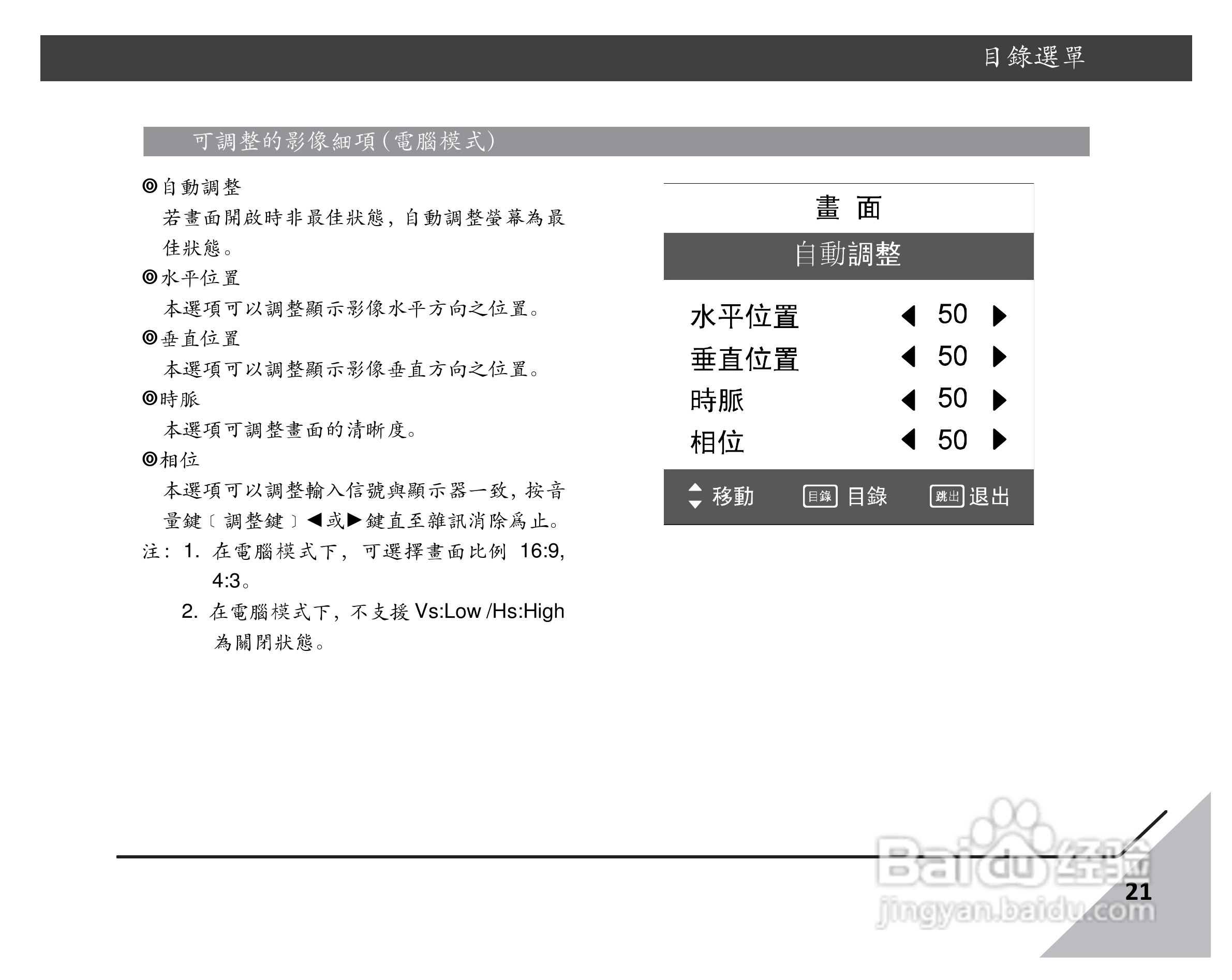 声宝EM-46VE8105D多媒体液晶显示器说明书:[3]