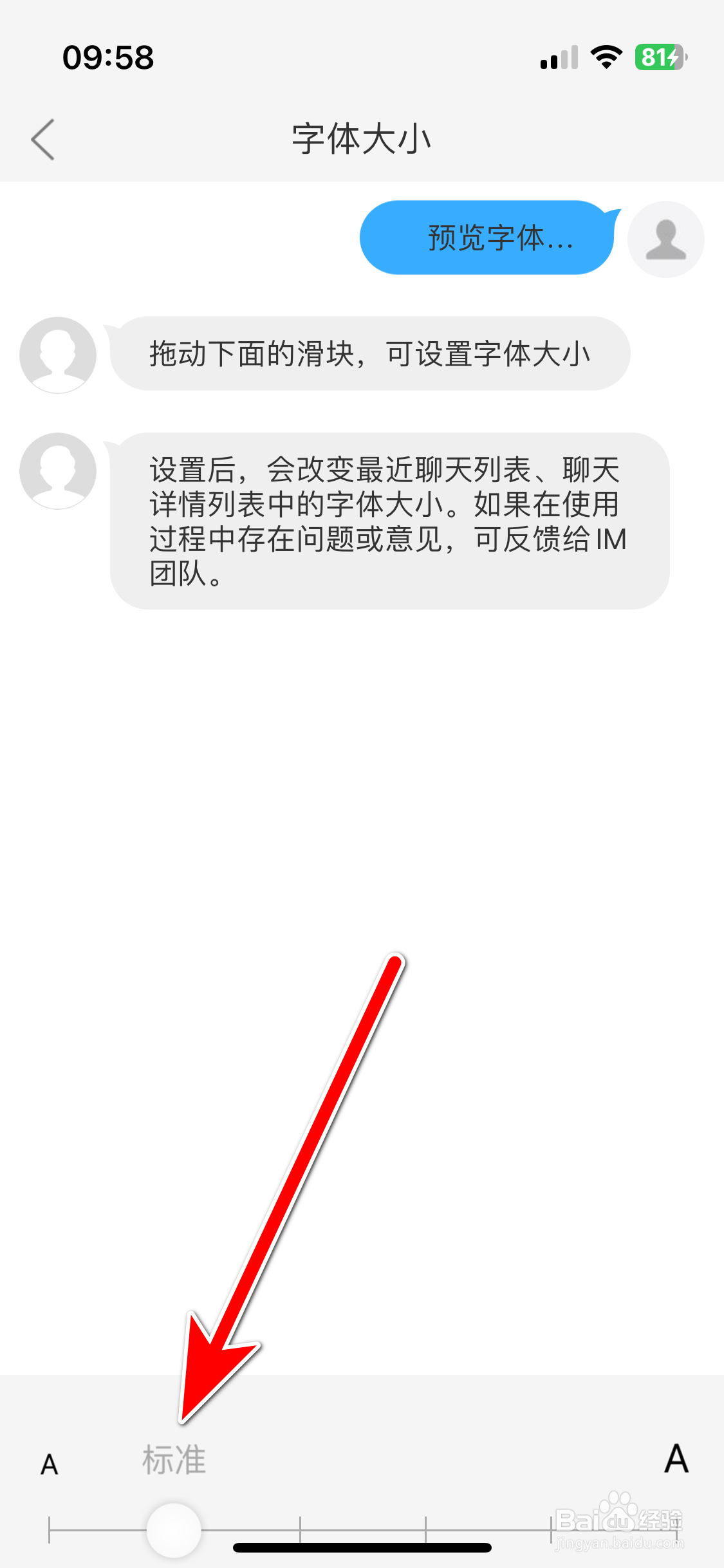 JayMe如何设置字体大小