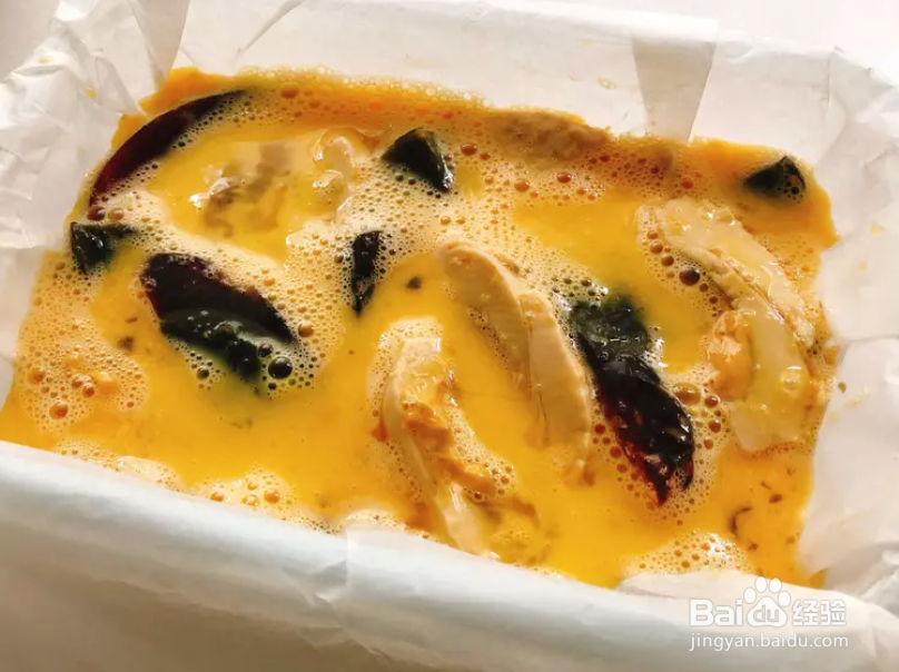 糯米椒爆炒三色蛋丁