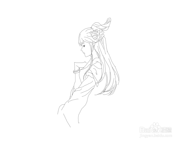 古风仙女少女心简笔画如何画