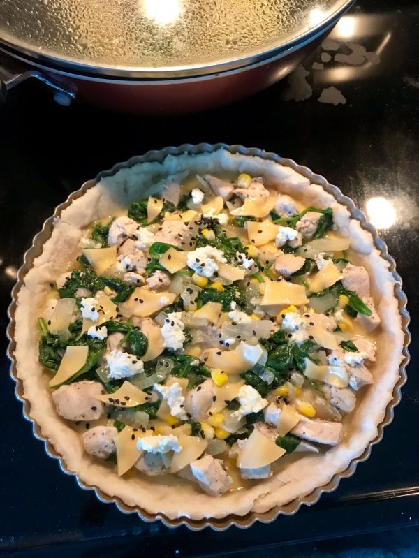 鸡胸肉菠菜咸派