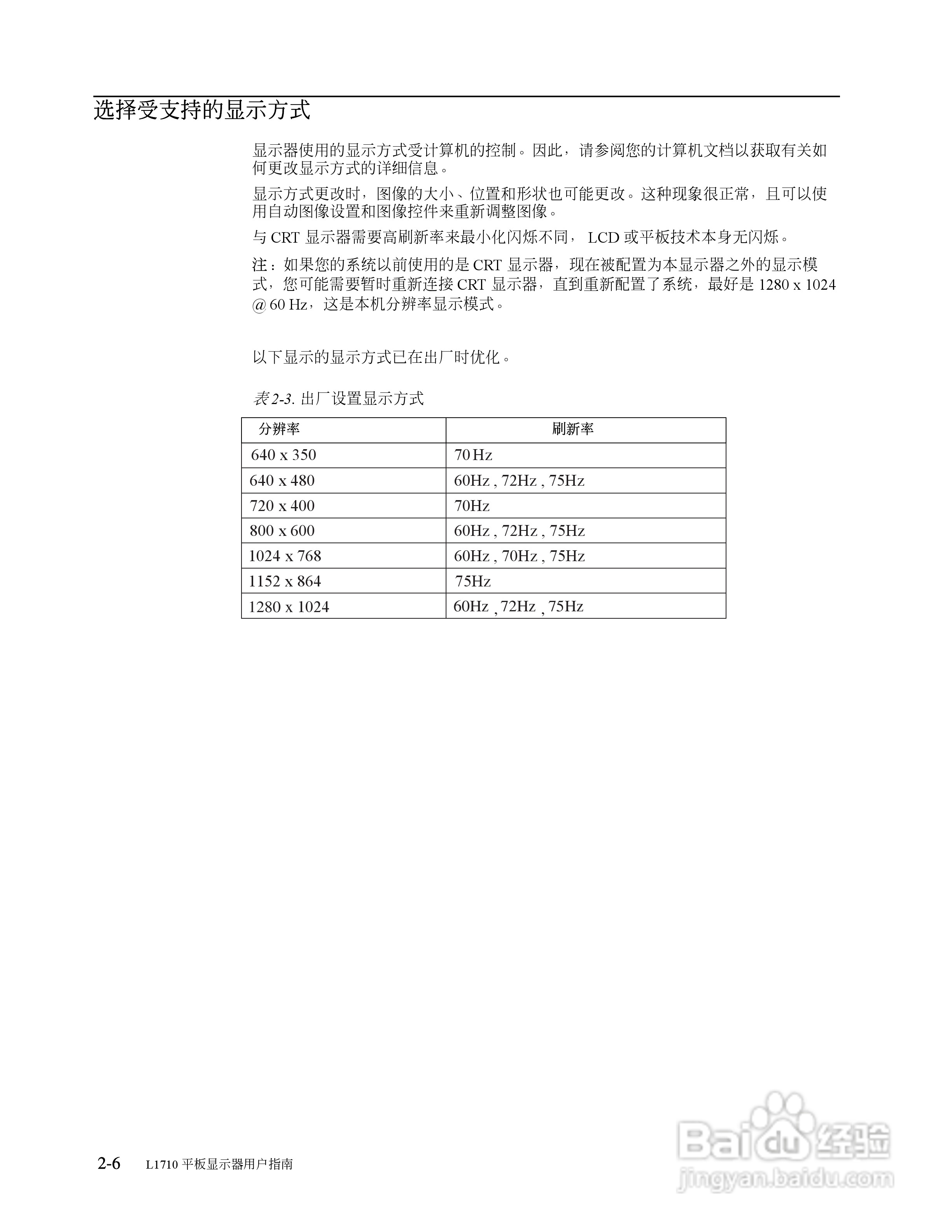 联想L1710液晶显示器使用说明书:[2]