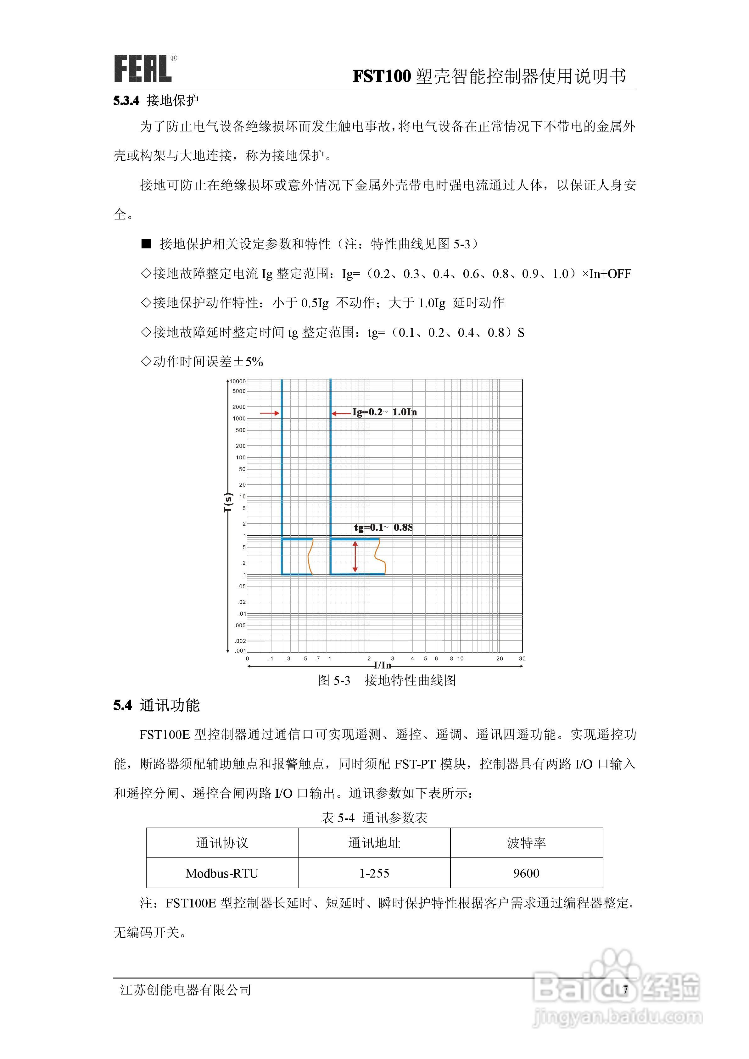 FST100塑壳智能控制器使用说明书1.0:[1]
