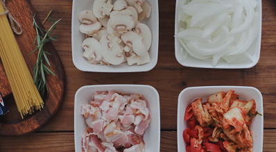 泡菜辣炒意大利面