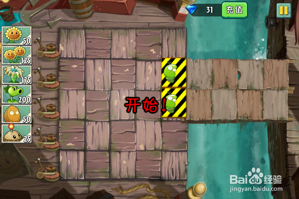 植物大战僵尸2:种子保卫战第1天(海盗港湾)