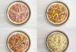 9寸家庭田园披萨的做法