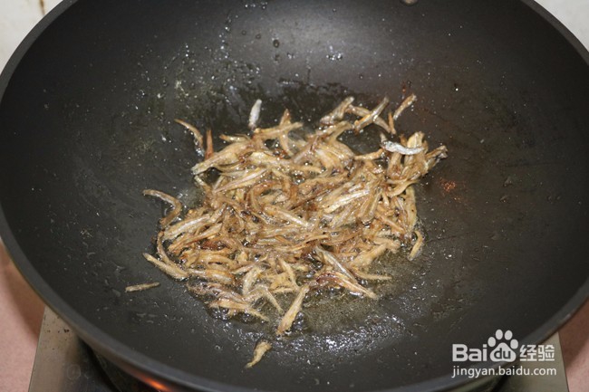 韭菜银鱼,不错的下饭菜