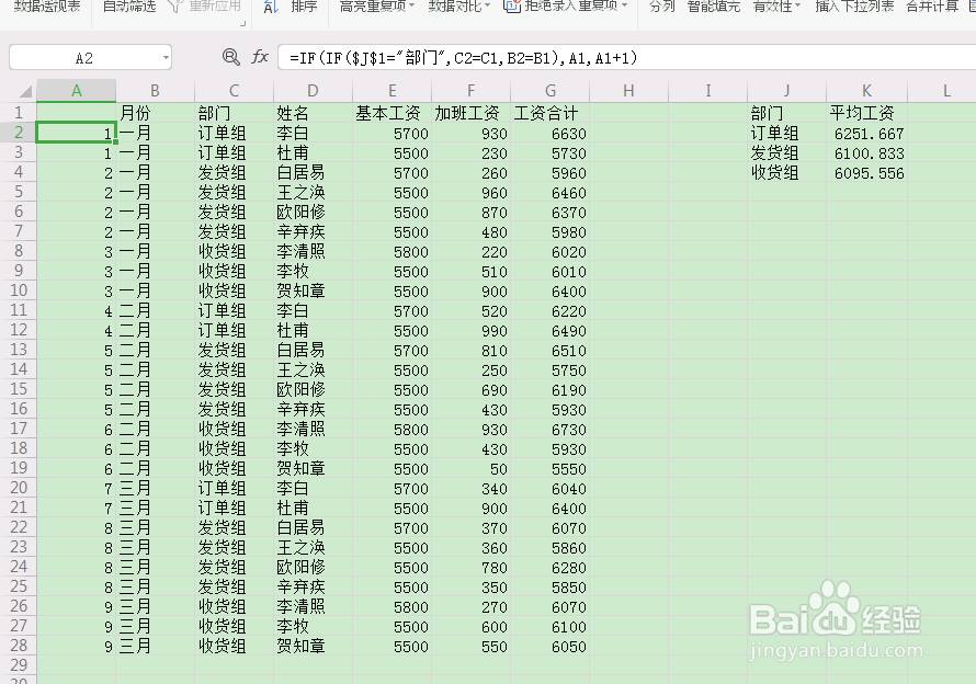 AVERAGEIF函数的应用实例