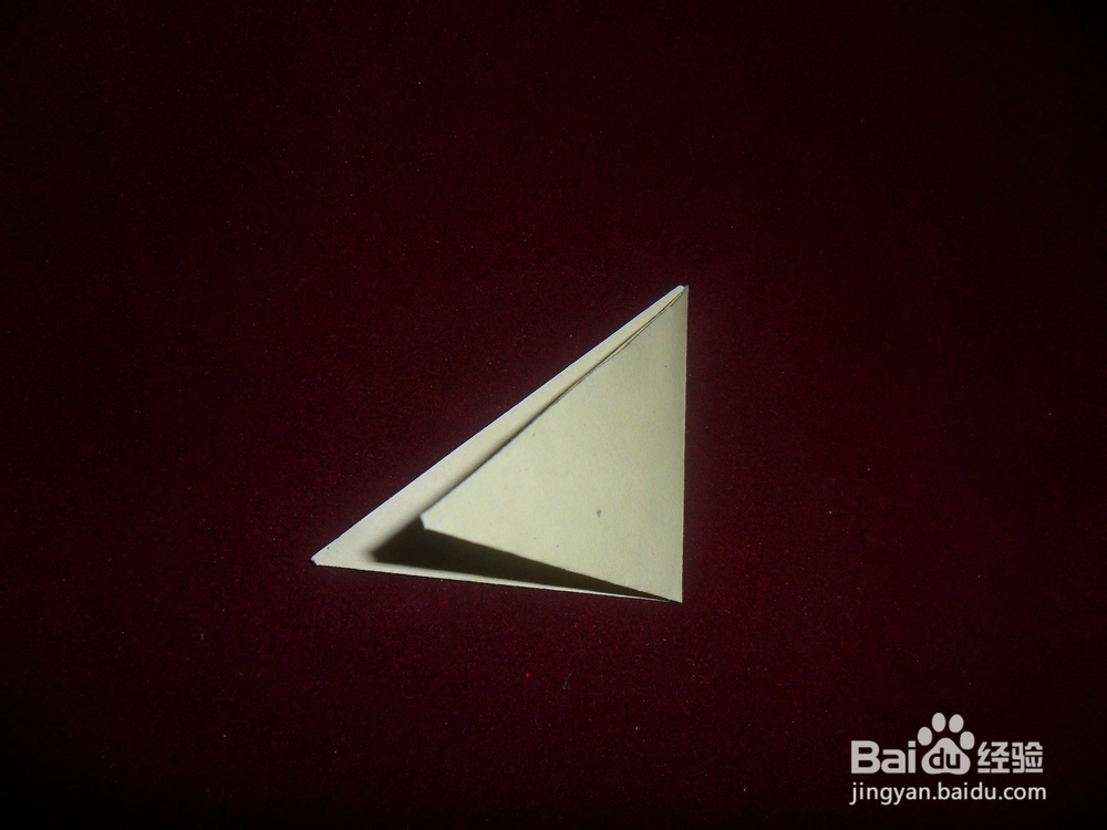 如何折叠双三角形