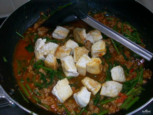【菜谱换礼】芫茜肉末烧辣豆腐