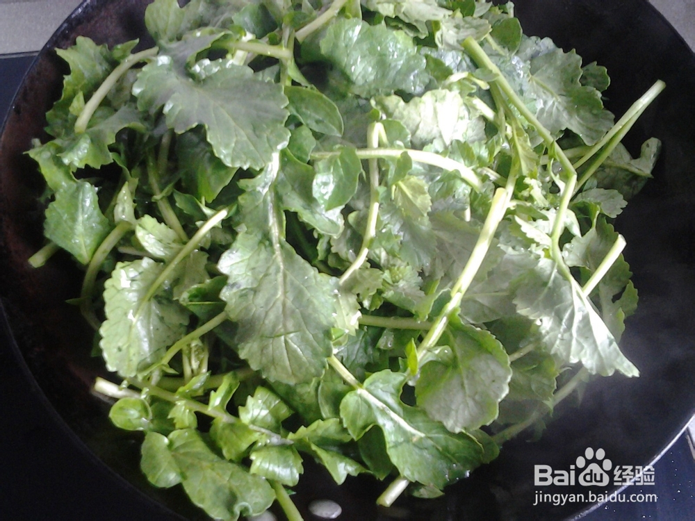 度娘厨房——清炒萝卜缨