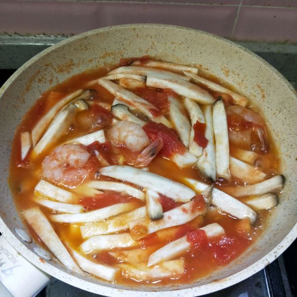 减脂番茄鸡腿菇