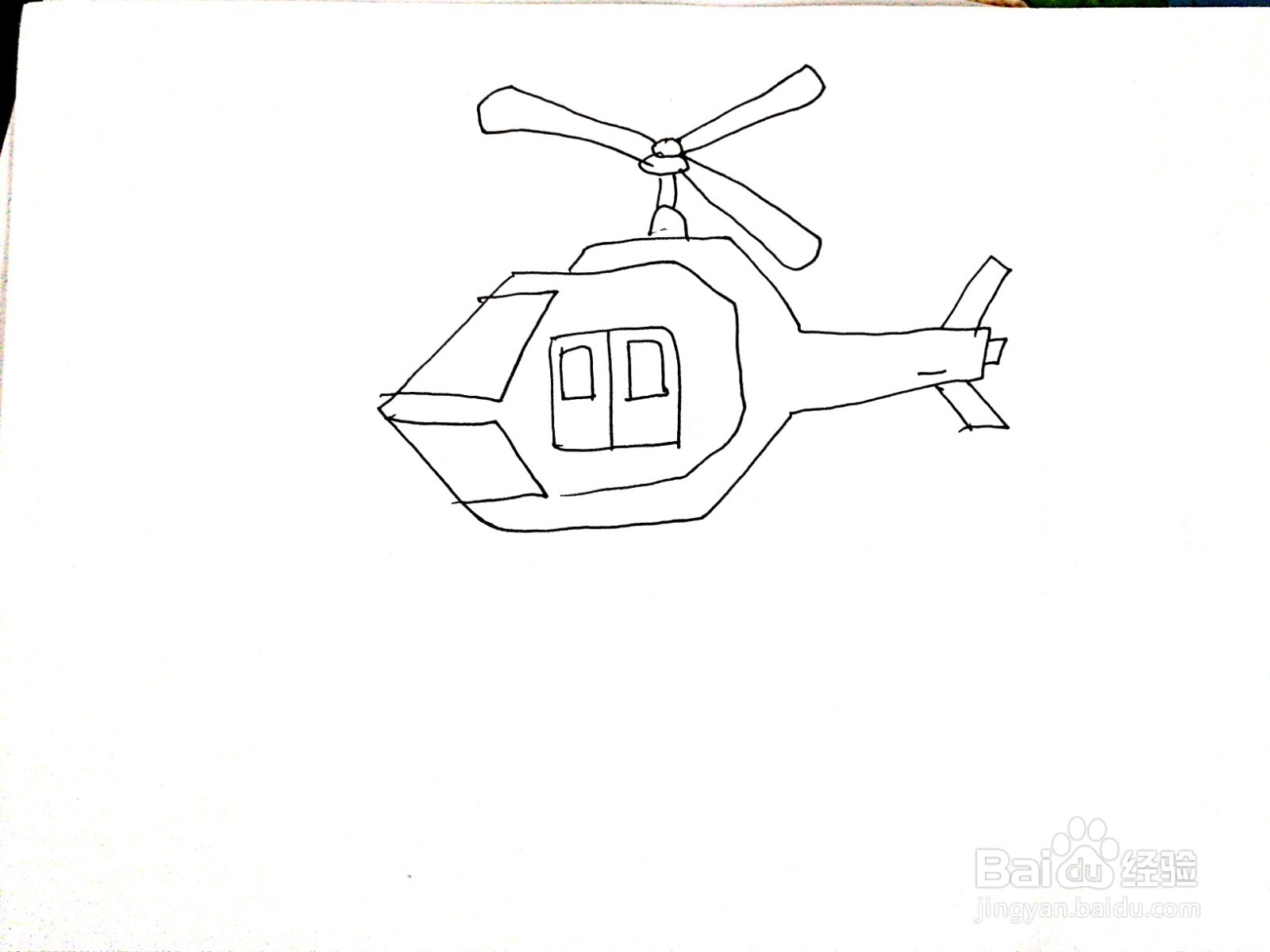 大型特警直升机怎么画图片