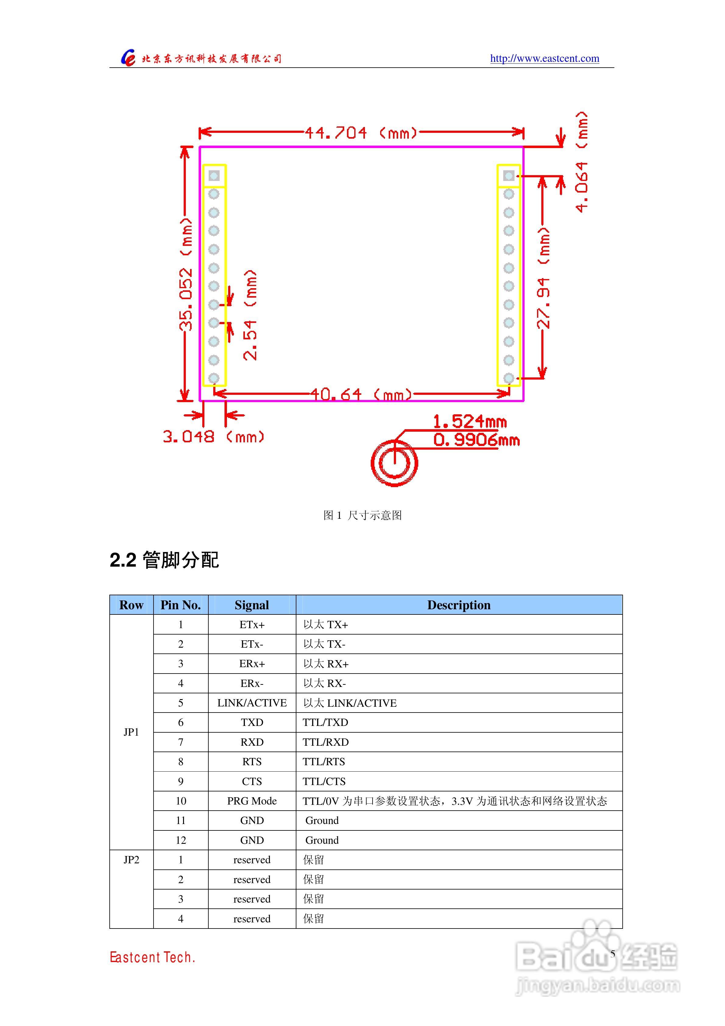 EIC-NC20E串口设备联网内嵌模块用户手册:[1]