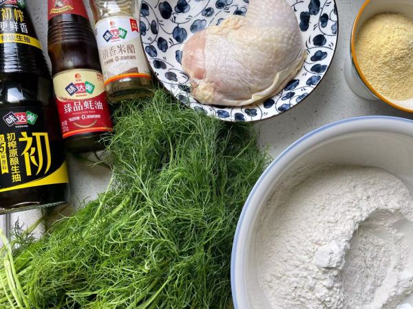 玉米面茴香大蒸饺