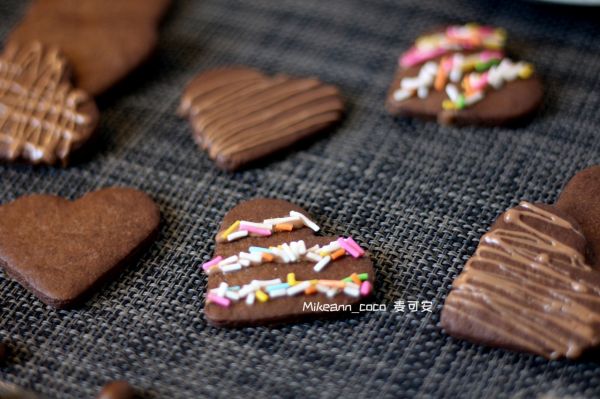 爱心巧克力饼干