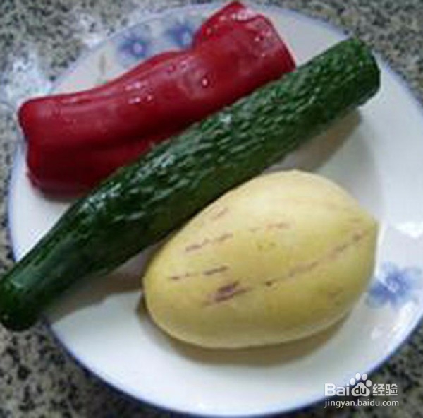 瘦肉片黄瓜炒人参果