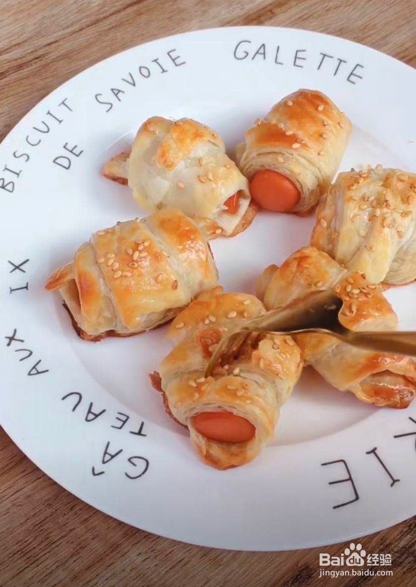 手抓饼花式做法——肠仔卷