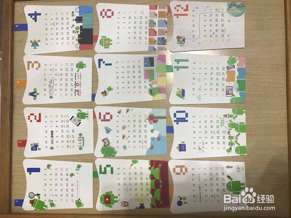 Think with Google谷歌2018新年台历手工组装