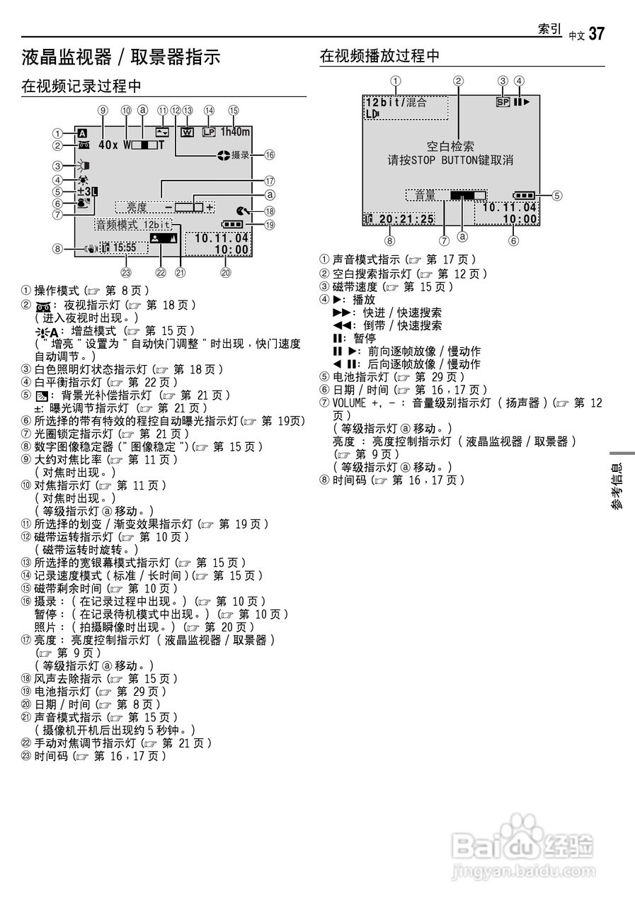 JVC GR-D238 数码摄录一体机使用说明书:[4]