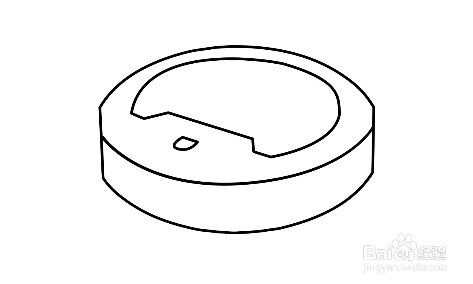 简笔画扫地机器人如何画