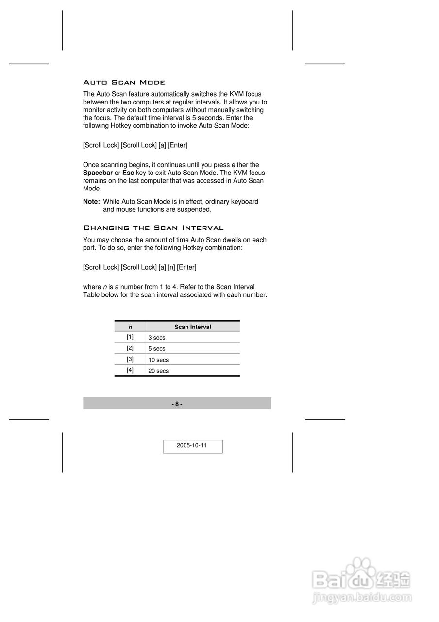 宏正CS62B型多电脑切换器说明书