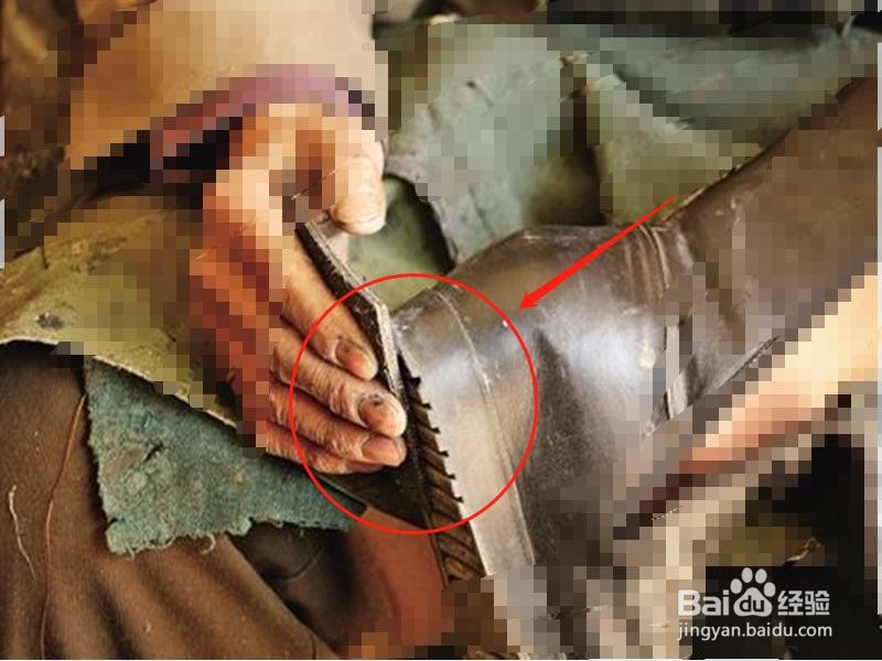 鞋底补洞小窍门