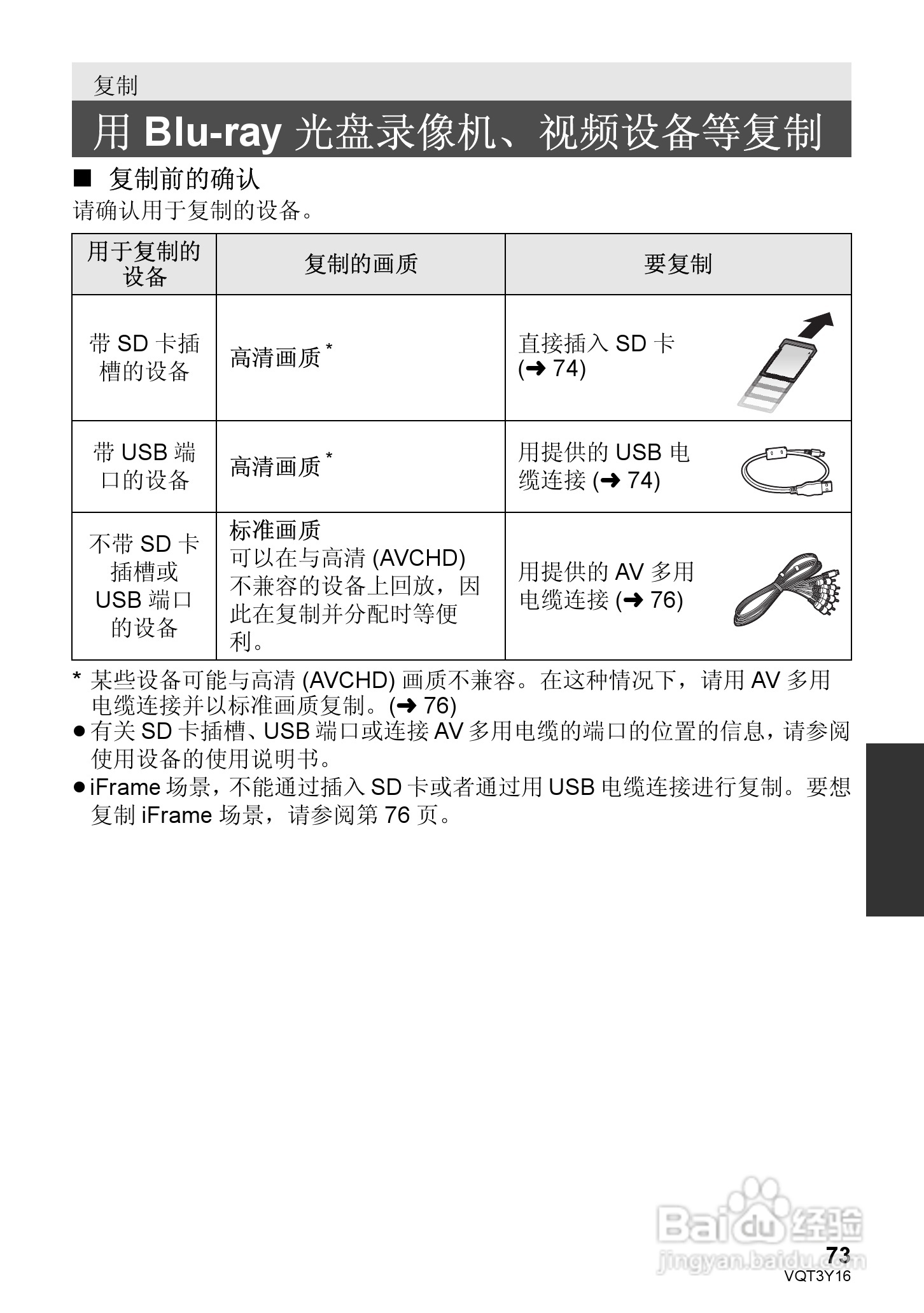 松下HC-V100MGK高清摄像机使用说明书:[8]