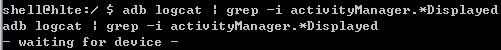 adb logcat | grep 提示“不是内部或外部命令”