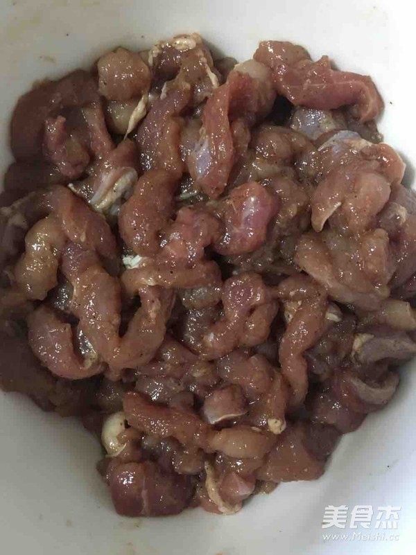 干煸肉丝杏鲍菇