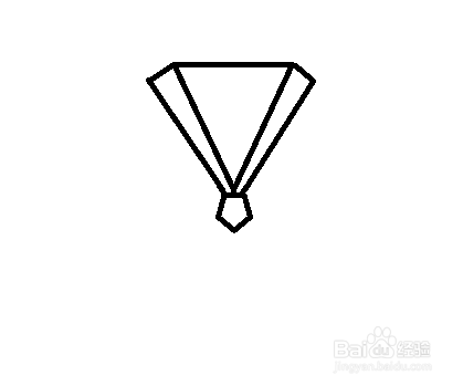 简笔画-领带的简笔画如何画