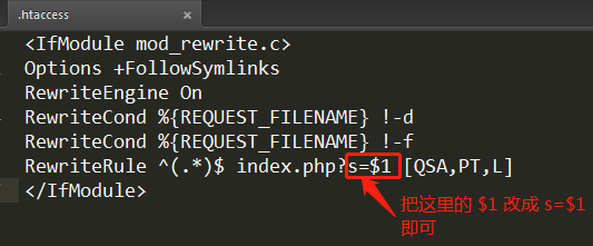 ThinkPHP5.0隐藏入口文件 index.php