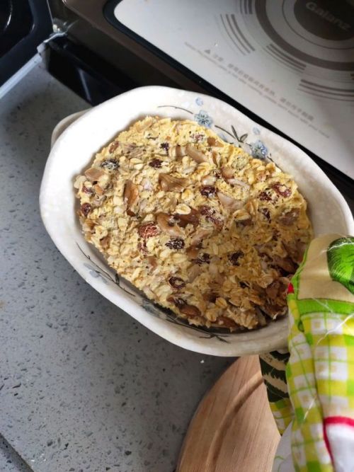 微波炉麦片饼干