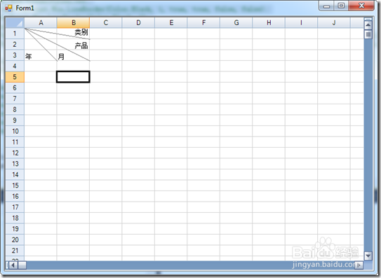 Spread for Winforms 表格控件如何实现交叉报表