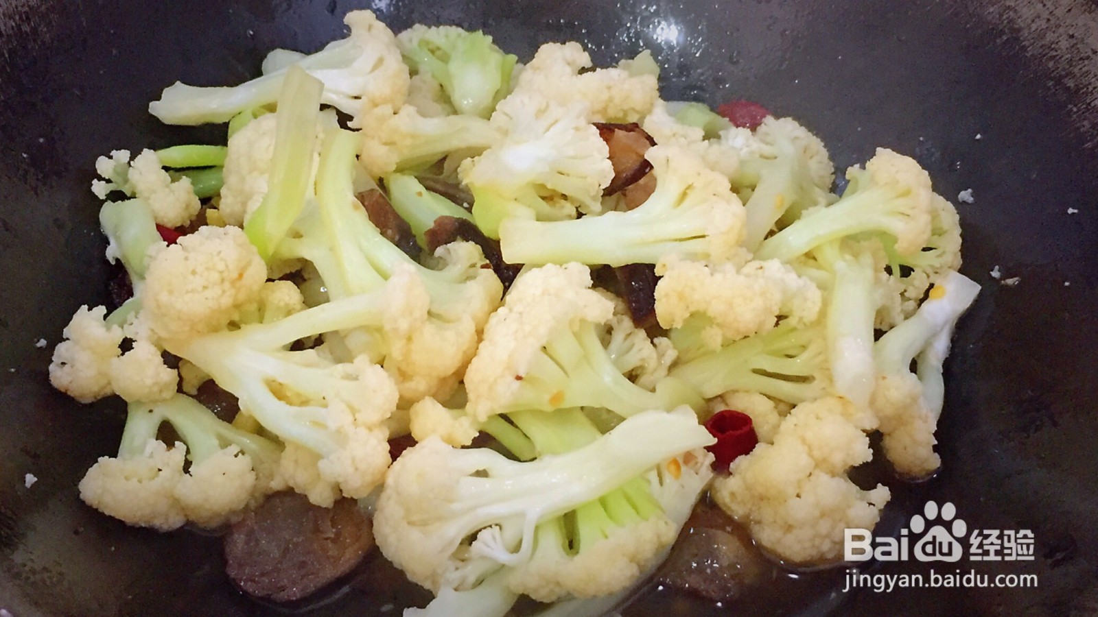 花菜炒腊肠的做法