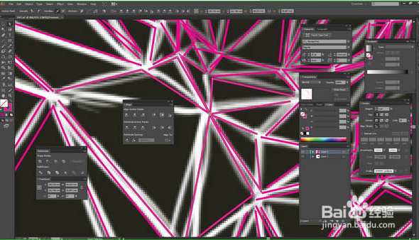 PS与AI结合把人物转为低多边形肖像