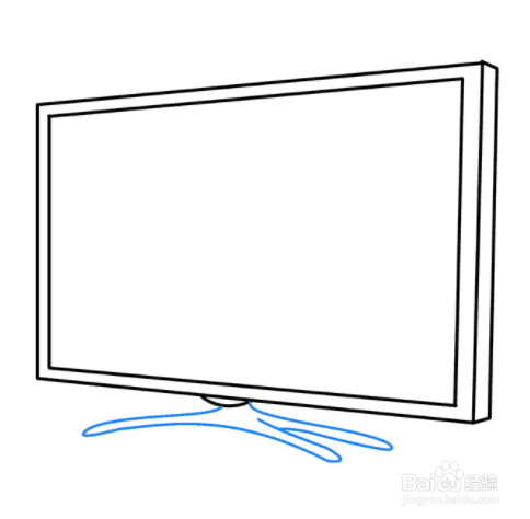 侧面电视怎么画简单?图片
