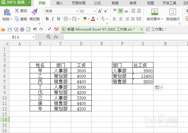 excel求和函数之SUMIF运用（1）