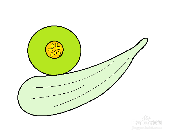 香瓜的简笔画图片