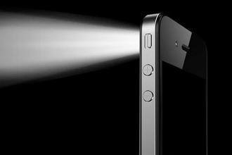iphone手电筒灰色图片