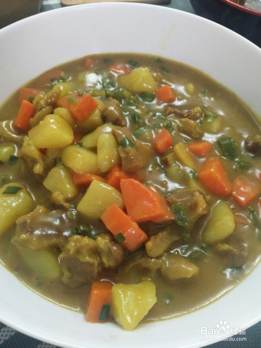 美食教学之土豆咖喱炖牛腩!