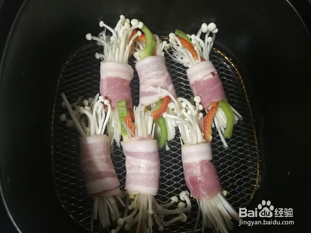烤培根金针菇的做法
