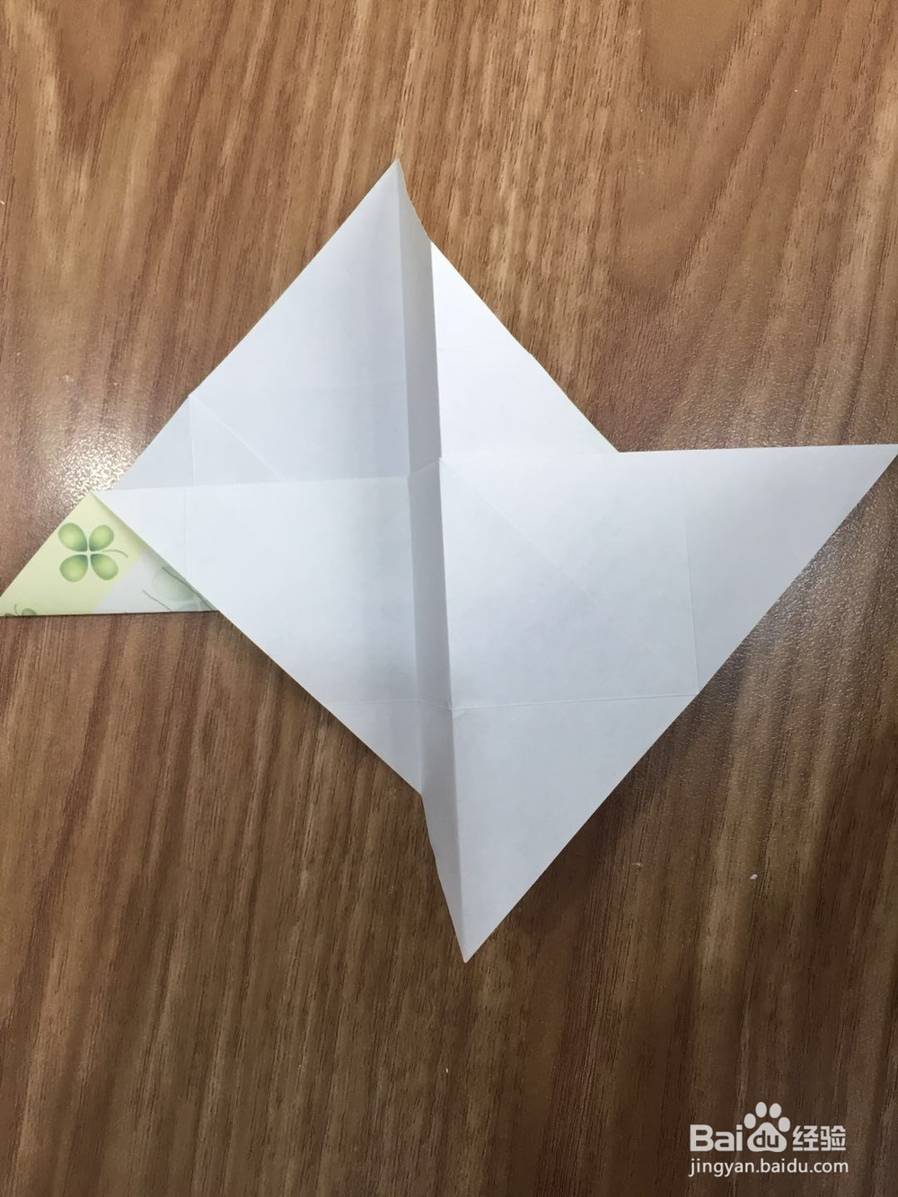 信纸花样的折法-双方形