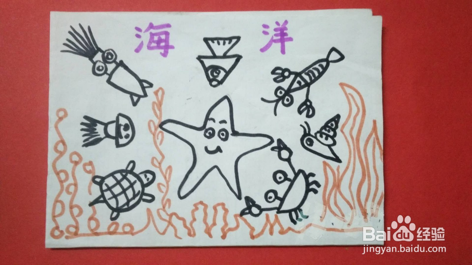 三年级海洋手抄报图片
