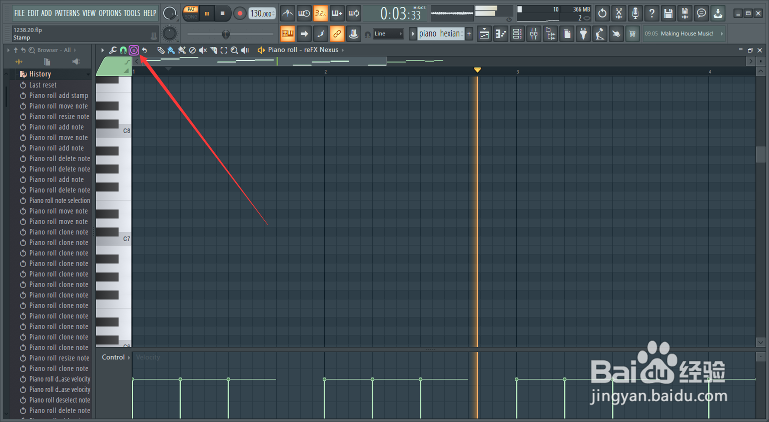 FLstudio怎么添加和弦