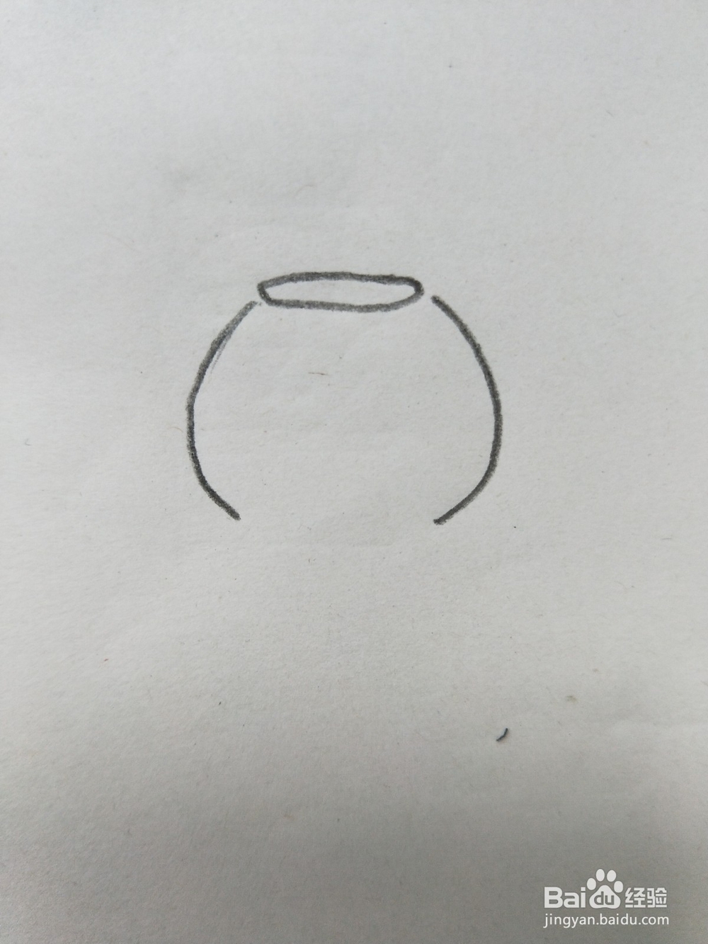 鱼缸的简笔画教程