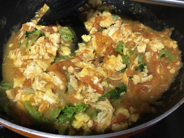 奶酪番茄鸡蛋面