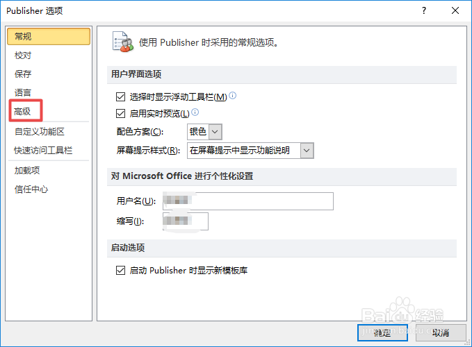 Publisher2010如何显示加载项用户接口错误