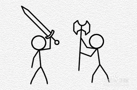 火柴人格斗怎么画